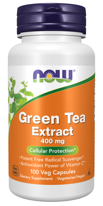 Green Tea Extract 400 mg - 100 Veg Capsules Bottle Front
