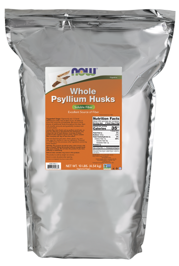 Psyllium Husks, Whole - 160 oz. (10 lbs.) Bag Front