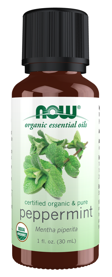 Peppermint Oil, Organic - 1 fl. oz. Bottle Front
