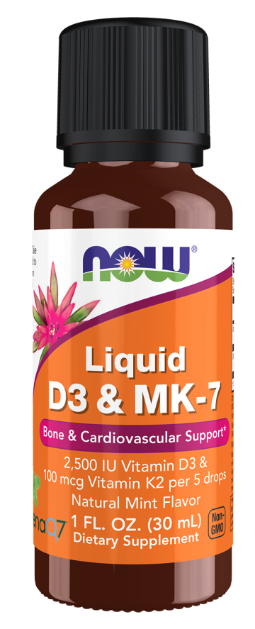 Liquid D-3 & MK-7 - 1 fl. oz. Bottle Front