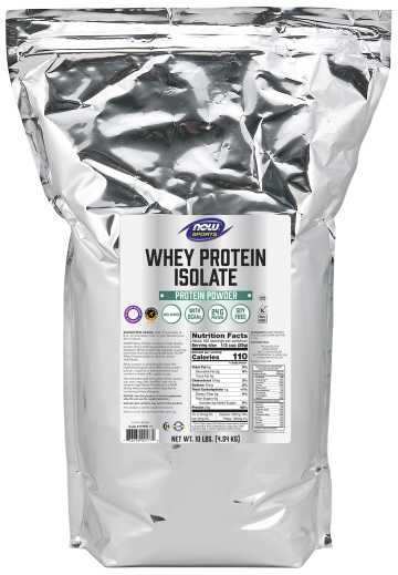 Whey Protein Isolate, Unflavored Powder - 10 lbs. Bag Front
