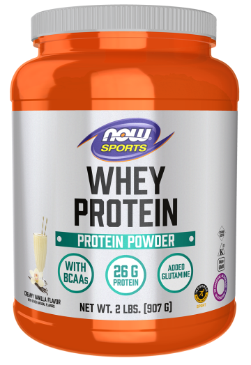 Whey Protein, Creamy Vanilla Powder - 2 lbs. bottle front