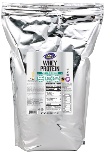 Whey Protein, Creamy Vanilla Powder - 10 lbs. Bag Front
