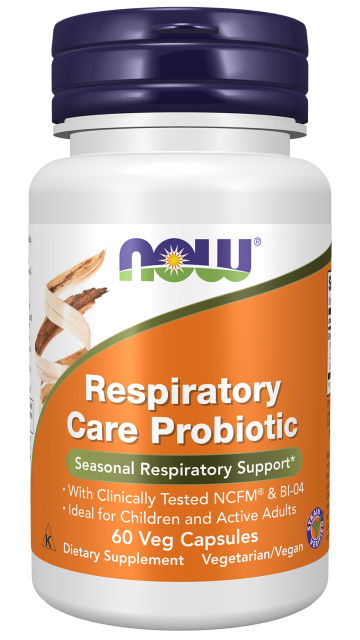 Respiratory Care Probiotic - 60 Veg Capsules Bottle Front
