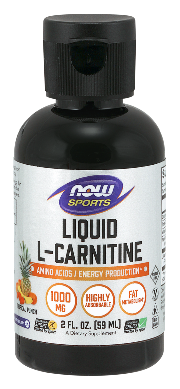 L-Carnitine Liquid 1000 mg, Tropical Punch - 2 oz.