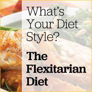 Baked fish and broccoli with an overlay that reads What's Your Diet Style? The Flexitarian Diet