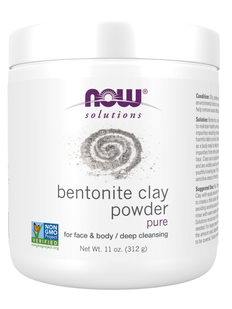 Bentonite Clay Powder - 11 oz. Jar Front