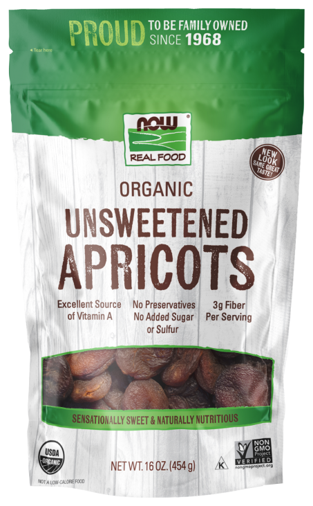Apricots, Unsweetened & Organic - 16 oz. Bag Front