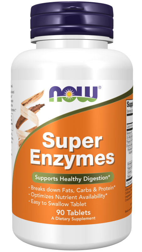 Super Enzymes - 90 Tablets Bottle Front