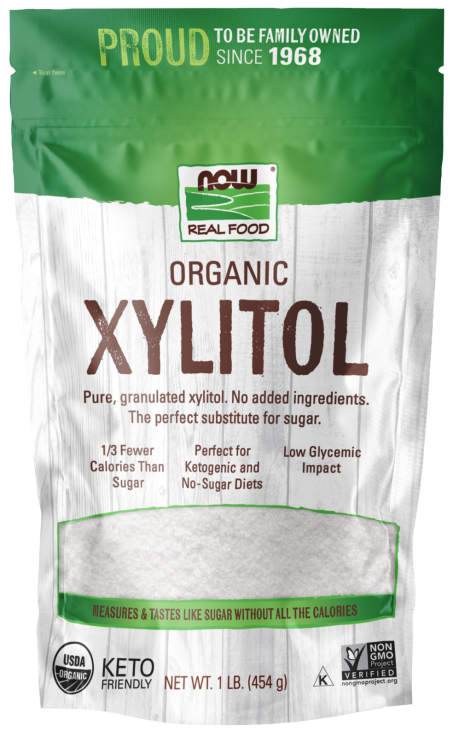 Xylitol, Organic - 1 lb. Bag Front