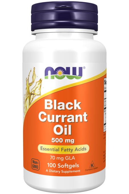 Black Currant Oil 500 mg - 100 Softgels Bottle Front