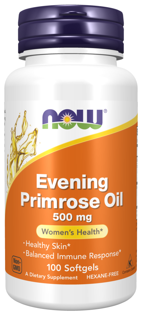 Evening Primrose Oil 500 mg -100 Softgels Bottle Front