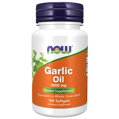 Garlic Oil 1500 mg - 100 Softgels Bottle Front