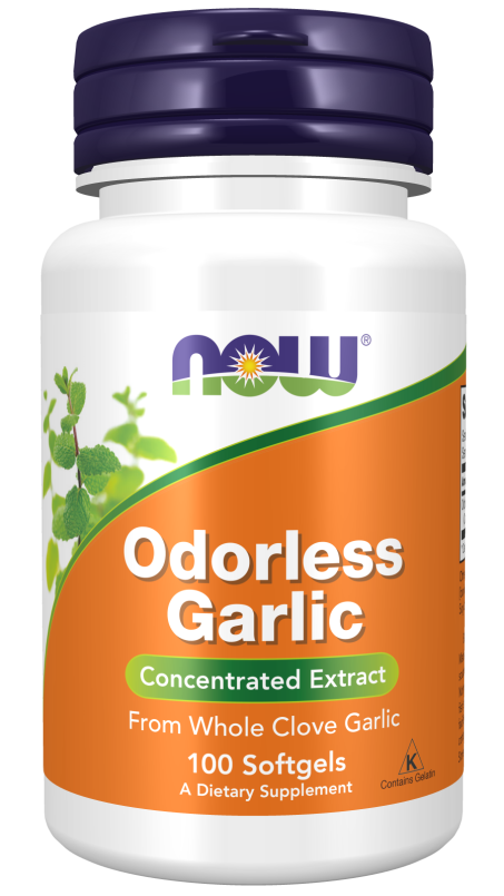 Odorless Garlic - 100 Softgels Bottle Front
