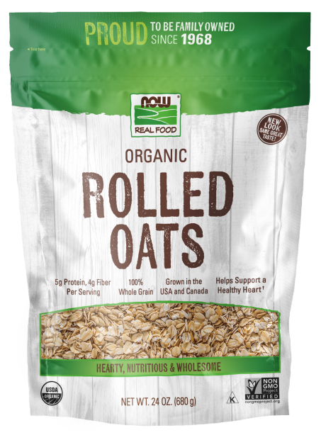 Pouch of Rolled Oats, Organic - 24 oz. Bag Front