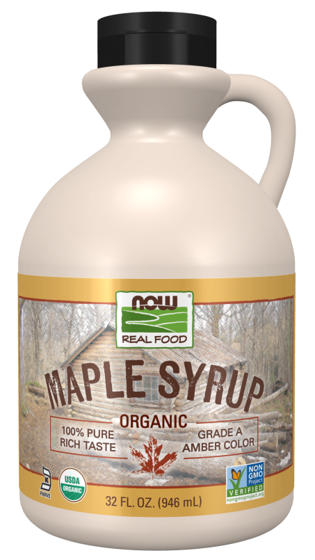 Maple Syrup, Organic Grade A Amber Color - 32 oz. Bottle Front