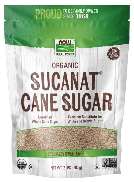 Sucanat® Cane Sugar, Organic - 2 lb Bag Front