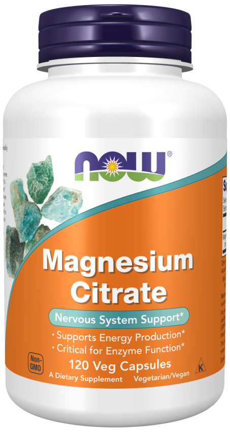 Magnesium Citrate - 120 Veg Capsules Bottle Front