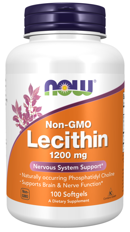 Lecithin 1200 mg - 100 Softgels Bottle Front