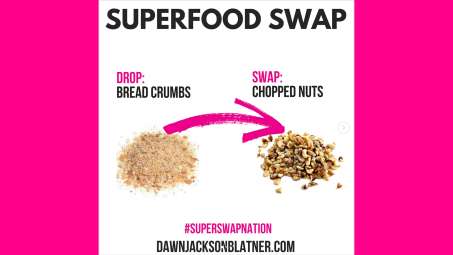 superfood swap bread crumbs for chopped nuts