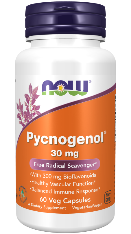 Pycnogenol® 30 mg - 60 Veg Capsules Bottle Front