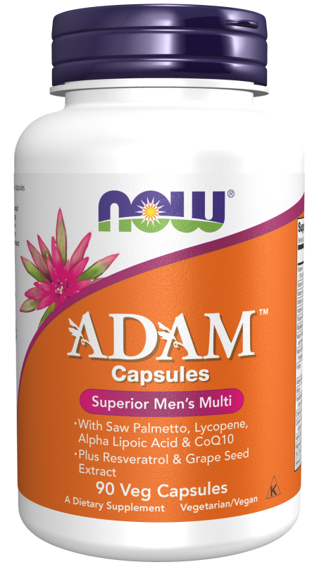 ADAM™ Men's Multiple Vitamin - 90 Veg Capsules Bottle Front