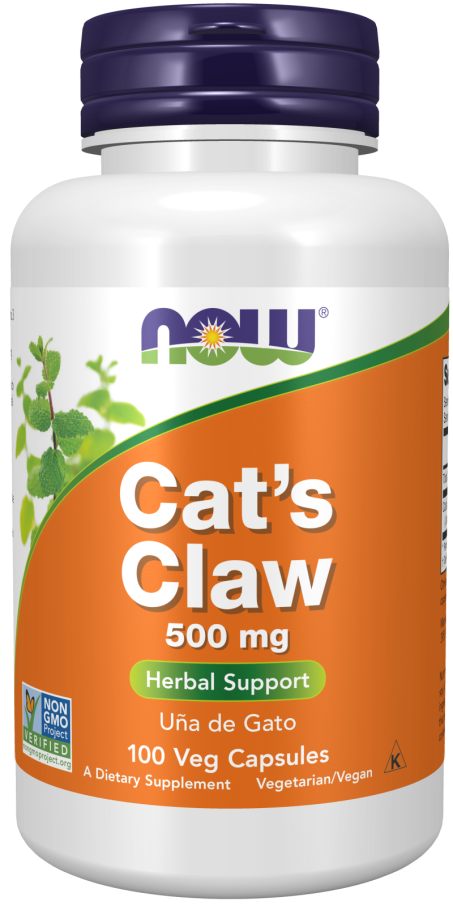 Cat's Claw 500 mg - 100 Veg Capsules Bottle Front