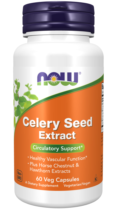 Celery Seed Extract - 60 Veg Capsules Bottle Front