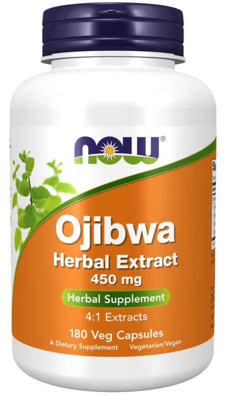 Ojibwa Herbal Extract 450 mg - 180 Veg Capsules Bottle Front