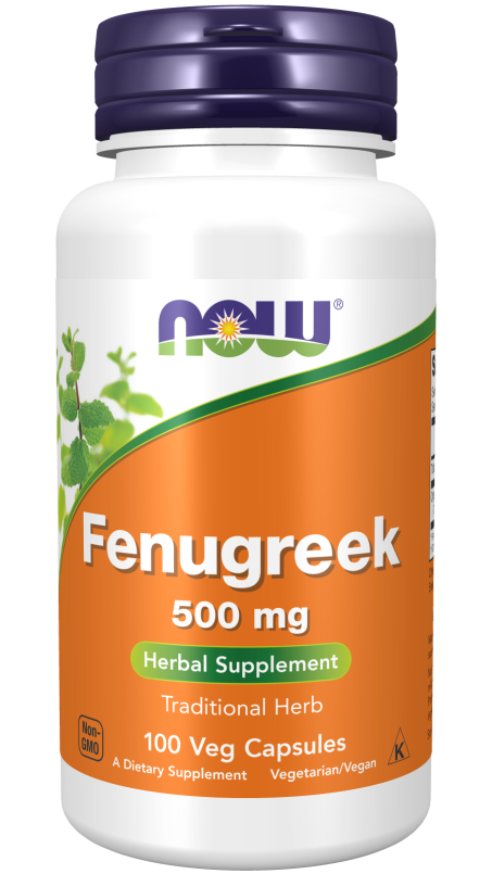 Fenugreek 500 mg - 100 Veg Capsules Bottle Front