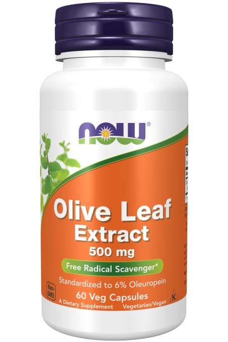 Olive Leaf Extract 500 mg - 60 Veg Capsules Bottle Front