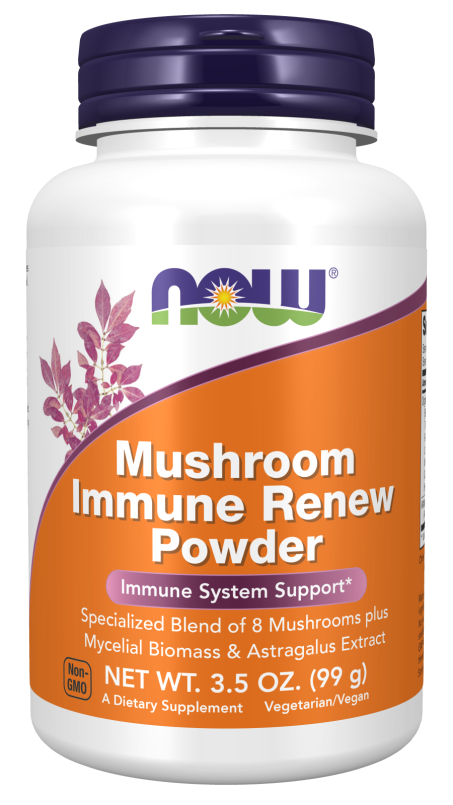  Mushroom Immune Renew Powder Bottle Front 