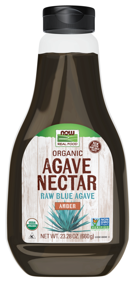 Agave Nectar, Amber & Organic - 23.28 fl. oz. Bottle Front