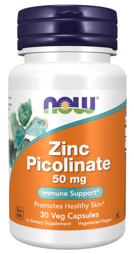 Zinc Picolinate 50 mg - 30 Veg Capsules Bottle Front