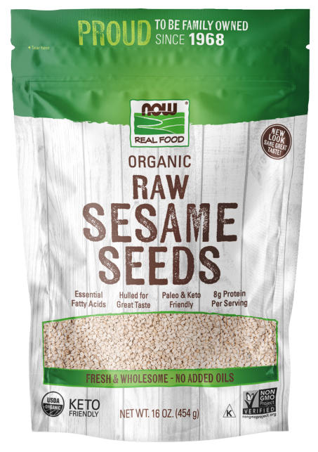 Sesame Seeds, Organic - 16 oz. Bag Front