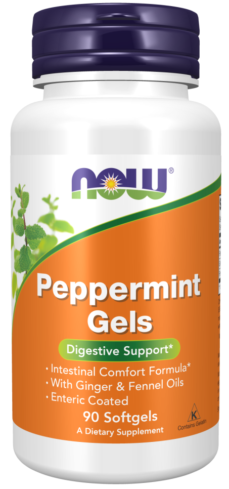 Peppermint Gels - 90 Softgels Bottle Front