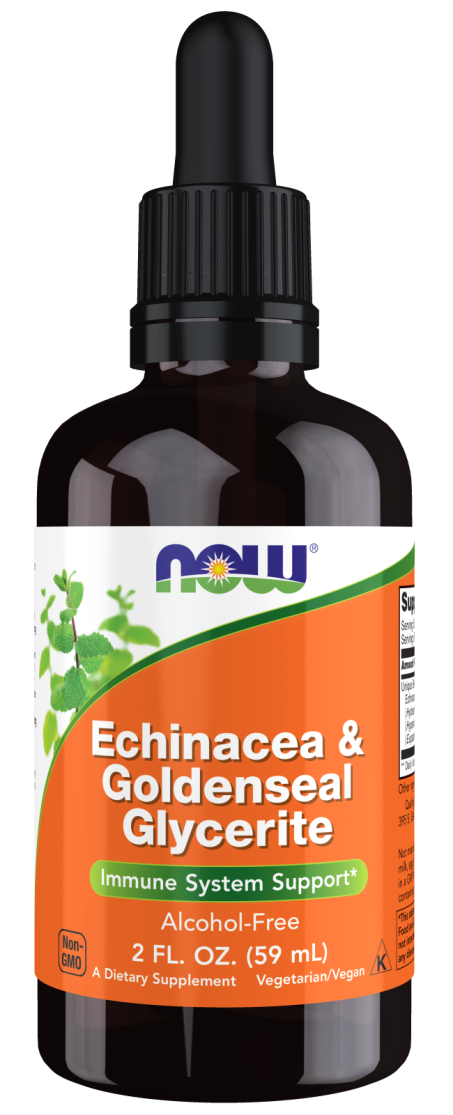 Echinacea & Goldenseal Glycerite - 2 oz. Bottle Front