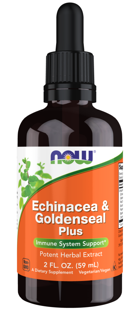 Echinacea & Goldenseal Plus - 2 oz. Bottle Front