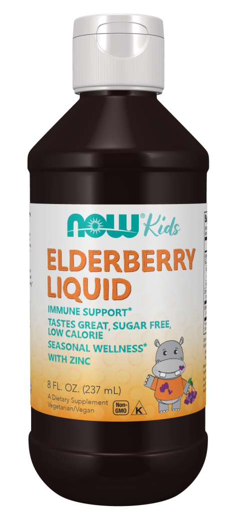 Elderberry Liquid for Kids - 8 fl. oz. Bottle Front