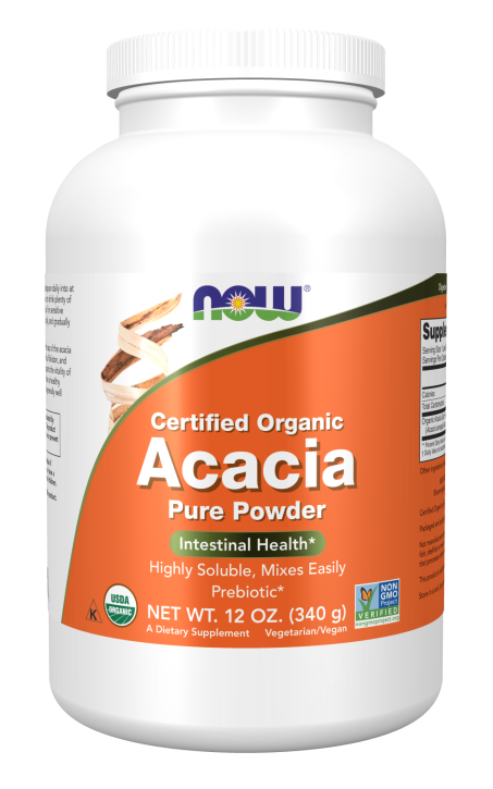 Acacia, Organic Powder - 12 oz. Bottle Front
