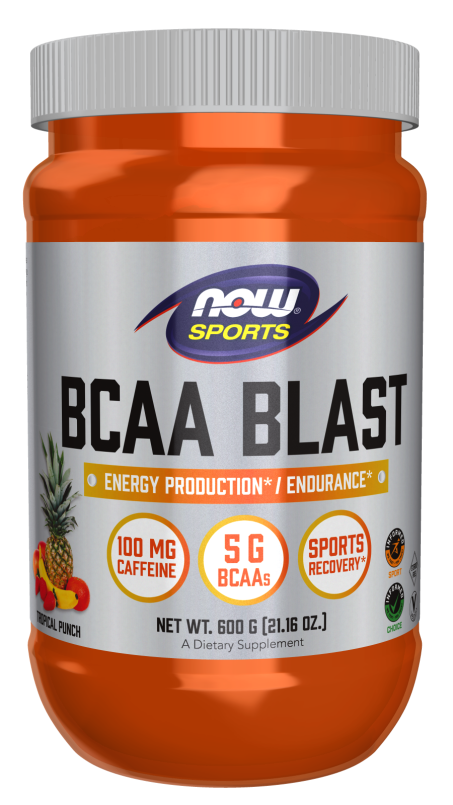 BCAA Blast Powder, Tropical Punch Flavor - 600 Grams Bottle Front