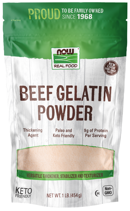 Beef Gelatin Powder - 1 lb. Bag Front
