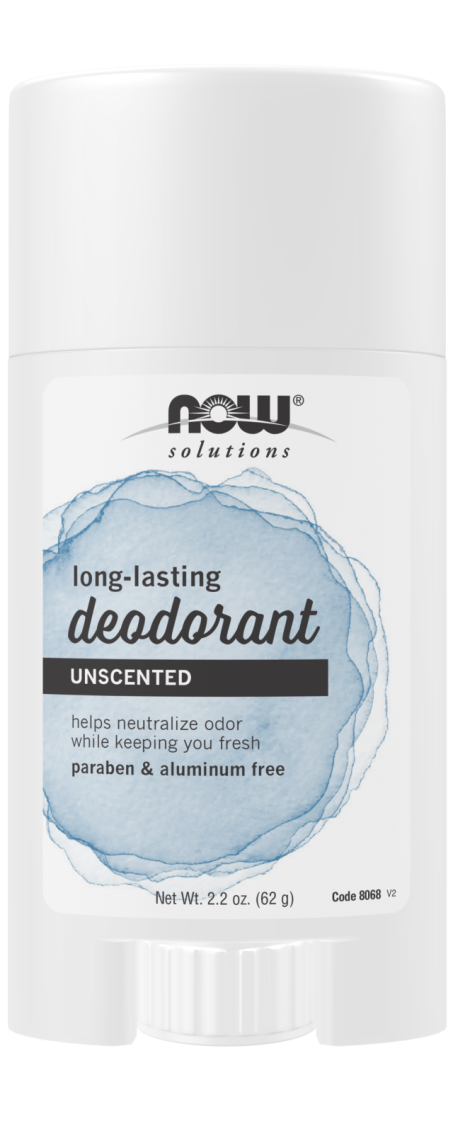 Long-Lasting Deodorant Stick, Unscented - 2.2 oz. Front