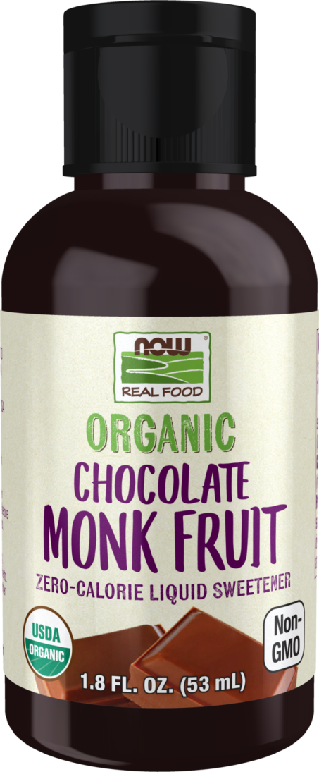 Monk Fruit Chocolate Liquid, Organic - 1.8 fl. oz. Bottle Front