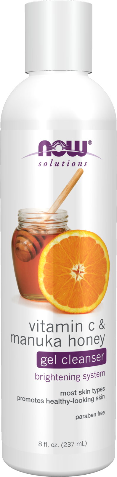 Vitamin C & Manuka Honey Gel Cleanser - 8 fl. oz. Bottle Front