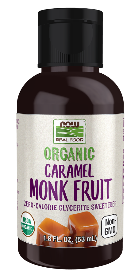 Monk Fruit Caramel Liquid, Organic - 1.8 fl. oz. Bottle Front