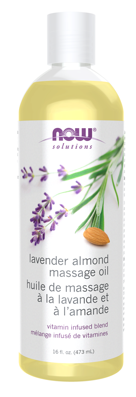 Lavender Almond Massage Oil - 16 fl. oz. Bottle Front