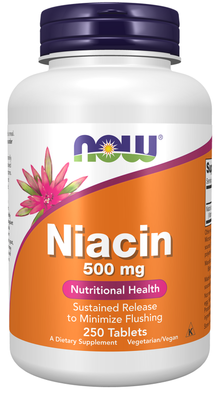 Niacin 500 mg - 250 Tablets bottle front