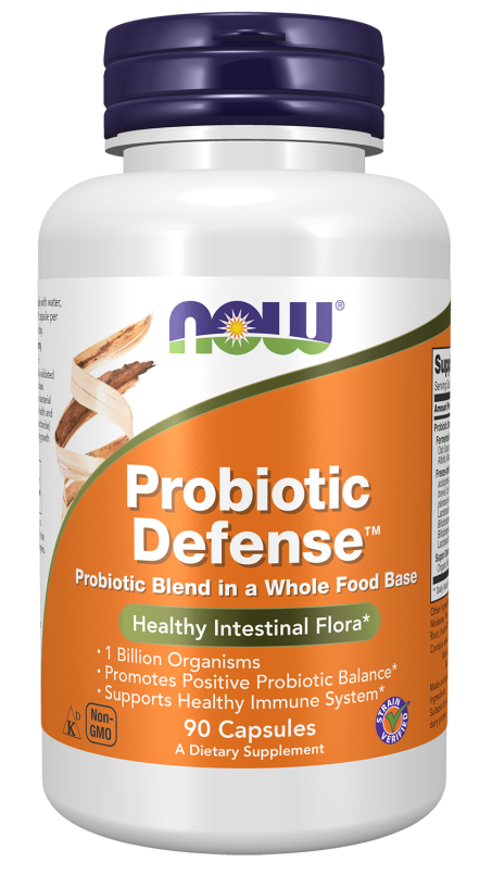 Probiotic Defense™ - 90 Veg Capsules Bottle Front