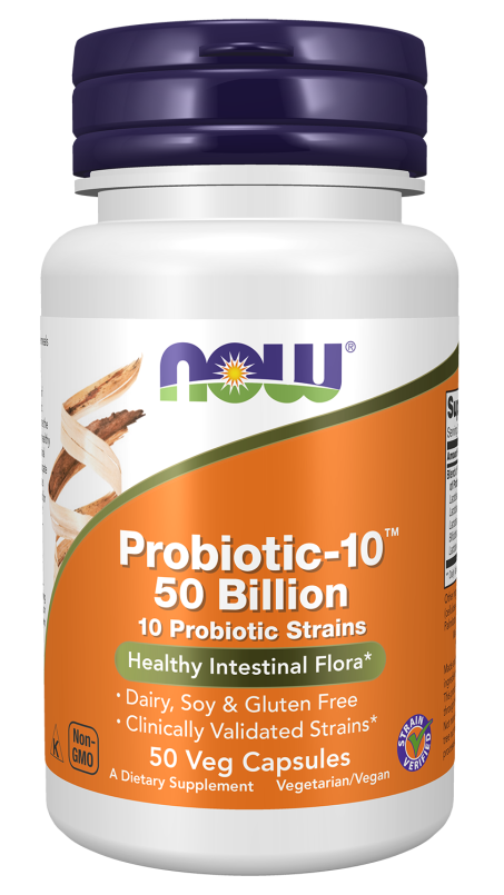 Probiotic-10™ 50 Billion - 50 Veg Capsules Bottle Front